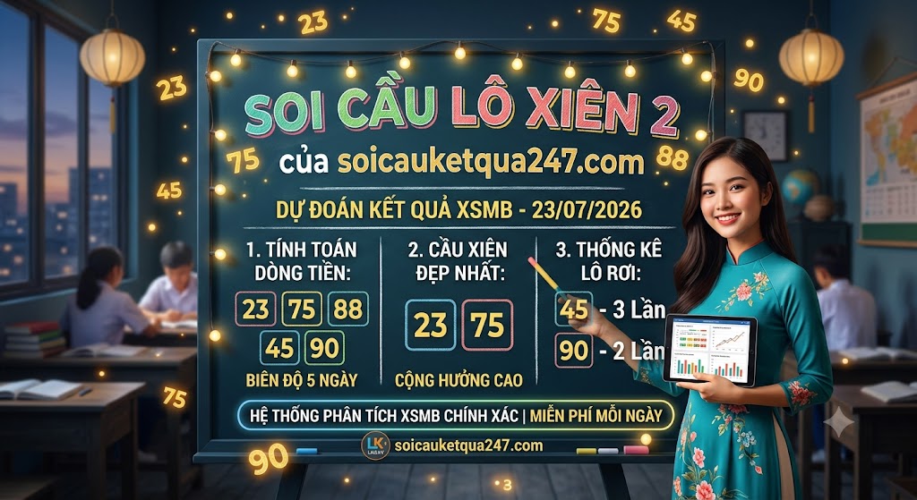 Soi cầu lô xiên 2 miễn phí chính xác